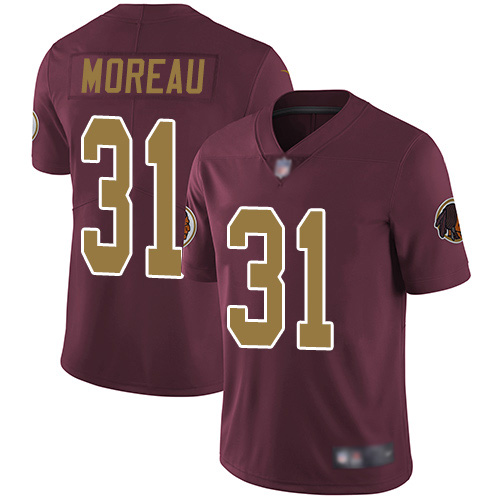 Washington Redskins Limited Burgundy Red Men Fabian Moreau Alternate Jersey NFL Football #31 80th